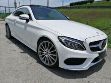 2017 Mercedes Benz C180 AMG Coupe Facelift 9G-Tronic 1.6 9Speed Panoramic Roof