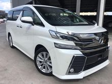 2015 Toyota Vellfire 2.5 Z Edition Price No Gst 215k -UNREG