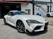 2023 Toyota GR Supra 2.0 SZ Coupe (A) GRADE 5A 16K+ KM ONLY 18 INCH RIM JAPAN UNREG