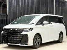 UNREG 2025 Toyota Vellfire 2.4T Z Premier, Brown Interior, Sunroof, HUD, DIM, BSM, Roof Top Monitor, Advance Park, 360 Camera,  MIL 73KM ONLY