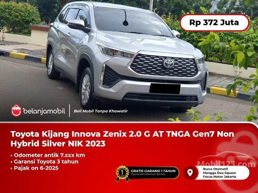 Jual Mobil Toyota Kijang Innova Zenix 2023 G 2.0 di DKI Jakarta Automatic Wagon Silver Rp 372.000.000