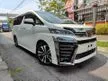 Recon PROMO 2018 Toyota Vellfire 2.5 ZG 3 LED ALPINE PLAYER READING LIGHT 2ND ROW AIRVENT SEAT UNREG - Cars for sale