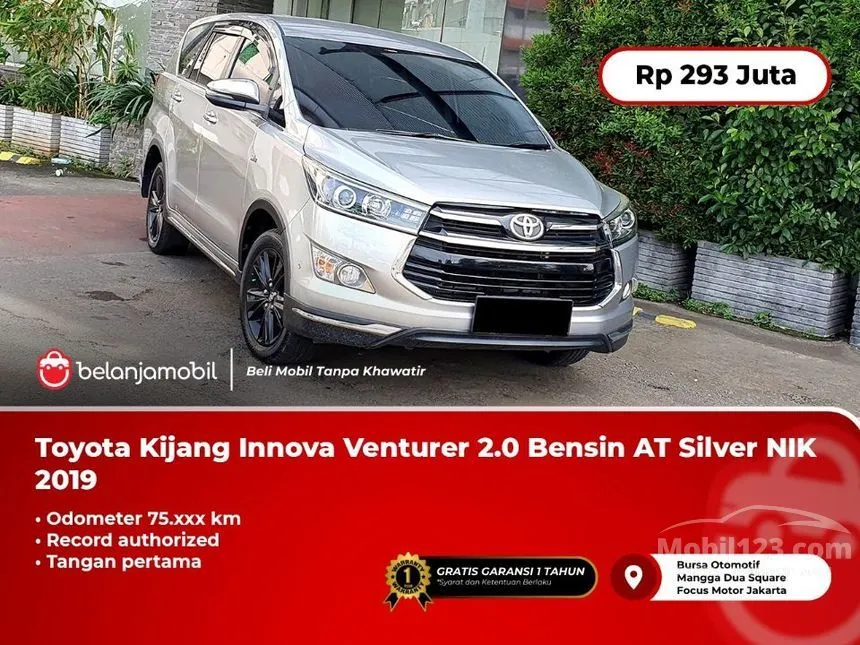 Jual Mobil Toyota Kijang Innova 2019 Venturer 2.0 di DKI Jakarta Automatic MPV Silver Rp 293.000.000