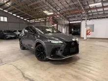 2022 Recond Lexus NX350 2.4 F-Sport Facelift+Suroof SUV Low Millage - 8 Years Warranty