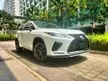 Recon 2020 Lexus RX300 2.0 F SPORT Panroof HUD 360 Camera Aircond Seat Red Interior