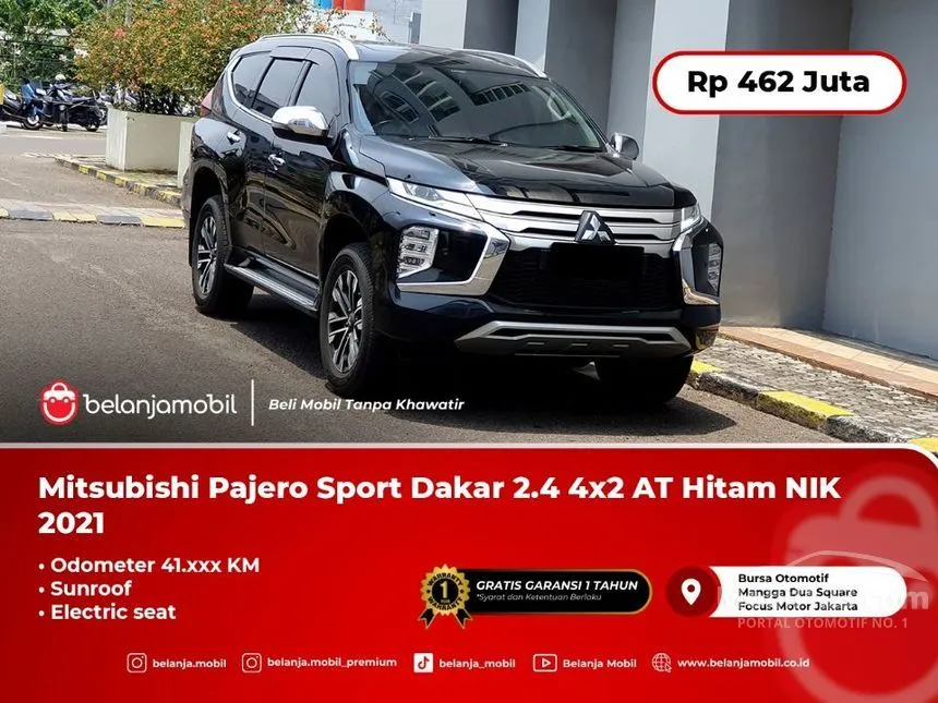 Jual Mobil Mitsubishi Pajero Sport 2021 Dakar 4X2 2.4 di DKI Jakarta Automatic SUV Hitam Rp 462.000.000
