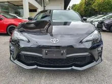 MANUAL GT LIMITED 2017 Toyota 86 2.0 COUPE UNREG