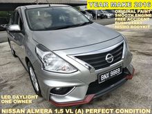 2016 Nissan Almera 1.5 VL FACELIFT (A) PERFECT CONDITION WITH FULL NISMO BODYKIT PUSH START ENGINE ORIGINAL PAINT