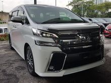 2017 Toyota Vellfire 2.5 ZG WITH SUNROOF FULL ALPINE AND PRECRASH SYSTEM