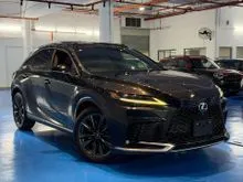 2023 Lexus RX 350 2.4 F Sport Panoramic Roof - HUD BSM DIM - Grade 5A / Mileage 19k km - Free 10 Years Warranty - Free Service - Fast Approval Rate