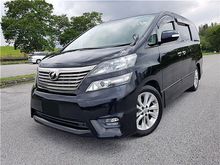 * FREE 2YRS WARRANTY* Toyota Vellfire 2.4 (A) Z PLATINUM SUNROOF HOME THEATRE POWER DOOR BOOT 2012