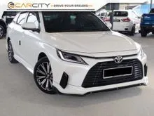 2024 Toyota Vios 1.5 G Sedan TRUE YEAR MAKE LOW MILEAGE 34K FULL SERVICE TOYOTA WARRANTY TILL 2029 EELCTRONIC PARKING BRAKE 360 REVERSE CAMERA BSM