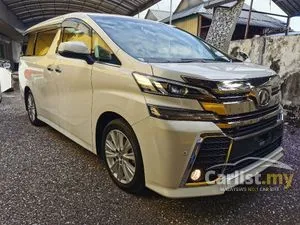 2017 Toyota Vellfire 2.5 Golden Eyes (A) Grade 4.5 With Auction Report Power Boot 7 Seats
