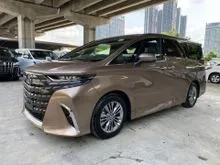 2024 Toyota Alphard 2.5 Z 7-Seater MPV (GOLD)Unregistered (Grade 5/A/A)(7,000 Km) Twin MoonRoof DIM 360 Camera Roof Monitor BSM