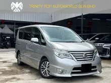 2016 Nissan Serena 2.0 S-Hybrid High-Way Star MPV. Reverse Camera, Rear Monitor, Dual Power Door.