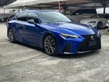 2021 Lexus IS 300 2.0 F Sport Sedan BSM FULL LEATHER BLACK INTERIOR SUNROOF 360CAM 4.5B 25K KM