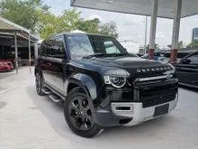 2021 Land Rover Defender 2.0 110 P300 SUV JAPAN SPEC 5 SEATER/BLACK INTERIOR/360 CAMERA/AIR SUSPENSION/FULL LEATHER UNREGISTERED
