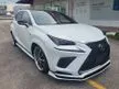Recon Grade 5A Japan Spec 2019 Lexus NX300 2.0 F Sport.PANORAMIC ROOF,HUD,SURROUND CAMERA,PRE CRASH,RED LEATHER SEATS,AUTO CRUISE CONTROL,POWER BOOT.