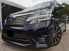YEAR MADE 2010/13 Toyota Vellfire 2.4 Z Platinum FULL Power Boot Home Theater Cool Box VVIP Owner Luxury MPV