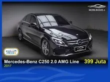 2017 Mercedes-Benz C250 2.0 AMG Sedan Metik Hitam Dp 90,9 Jt No Pol Genap