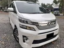 TOYOTA VELLFIRE 2.4 Z GOLDEN EYES (A) TWIN POWER DOOR POWER BOOT TIPTOP LIKENEW 1 CAREFUL OWNER TIPTOP PERFECT CONDITION FULLON