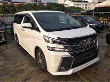 2016 Toyota Vellfire 2.5 Z G Edition MPV SUNROOF & ALPINE ROOF MONITOR ,2016 UNREG