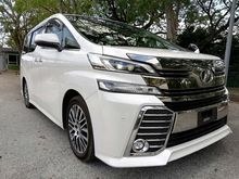 2015 Toyota Vellfire 2.5 ZG Alpine Full Set Unregister