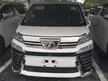 Recon 2019 Toyota Vellfire ZG PROMOSI PERCUMA WARANTI 5 TAHUN DAN PERCUMA PETROL