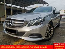 Mercedes-Benz E200 2.0 Avantgarde (A) CKD , New Facelift, Low Mileage, Paddle Shift, Navi ** 1 Owner **