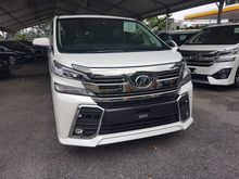 2015 Toyota Vellfire 2.5 Z G Edition leather spec