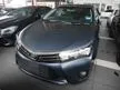 Used 2014 Toyota Corolla Altis 1.8 E Sedan (A) - 1 Careful Owner, Nice Condition, Accident & Flood Free, Free 1 Year Warranty - Cars for sale