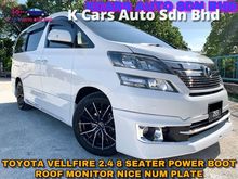 Toyota Vellfire 2.4 X 8 SEATER POWER BOOT ROOF MONITOR NICE MUM PLATE