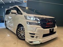 Toyota Vellfire 2.5 ZG TRD used 2015 28 k original mileage 5A