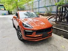 (7,300-Km LOW Mileage, Grade 4.5A, Provide Warranty) 2023 Porsche Macan 2.0 High Spec. PDLS+, Adaptive Cruise Control, 360 Cam, KeyLess. GTS Turbo S