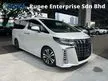 Recon 2020 Toyota Alphard 2.5 SC SUNROOF MOONROOF APPLE CAR PLAYER REAR MONITOR 3 LED HEADLAMPS POWER BOOT