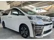 Recon 2018 Toyota Vellfire 2.5 (A) ZG FACELIFT UNREG MODELLISTA BODYKIT SUNROOF PILOT SEATS HEADREST MONITOR 19K MILEAGE SAJA