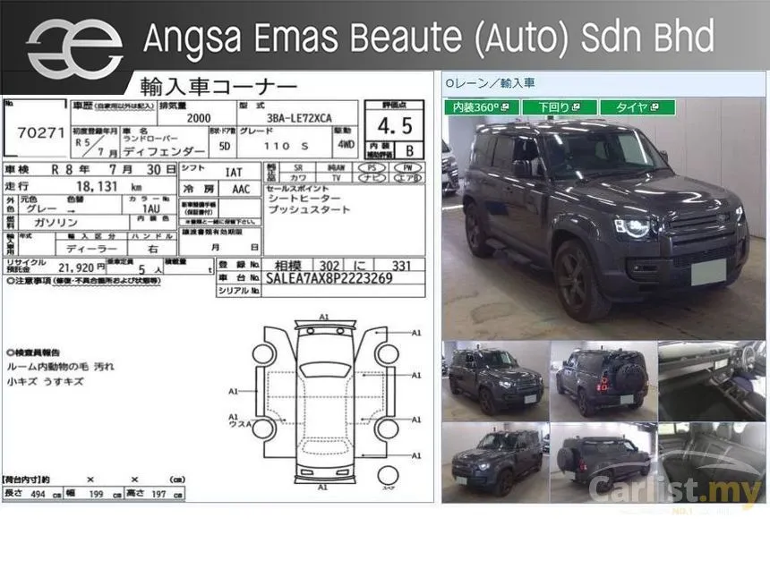 2023 Land Rover Defender 110 P300 SE SUV