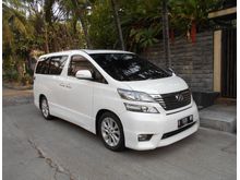 2010 Toyota Vellfire 2.4 Z Platinum Jok Kulit Otoman 2 TV Camera Power Back Door Km 45 rb Pajak Stnk Maret 2018