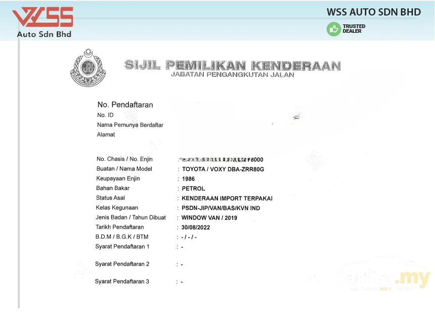 2019 Toyota Voxy X MPV