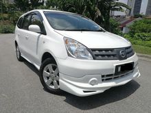 2012 Nissan Grand Livina 1.6 CVTC FULL IMPUL II BODYKITS DVD PLAYER WITH REVERSE CAMERA CRYSTAL PEARL WHITE NEW PAINT