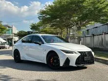 UNREG 2021 Lexus IS 300 2.0 F Sport MODE BLACK SUNROOF SURROUND CAM RED LEATHER ELECTRICAL MEMROY VENTILATION SEAT 3 EYE LED 17K KM 4.5A MANY UNIT