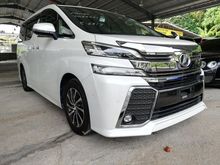 2016 Toyota Vellfire ZG Grade 5/JBL Sound System/3 YearsWarranty Unregister