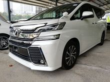 2016 Toyota Vellfire ZG Grade 5/JBL Sound System/3 YearsWarranty Unregister