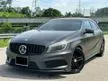 Used MERCEDES BENZ A180 AMG 1.6 W176 (A) CONVERT A45, FULL WRAP SATIN BLACK MATTE BLACK, MEMORY SEAT, POWER SEAT, COLOURED METER DISPLAY, REVERSE CAMERA