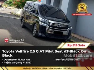 2018 Toyota Vellfire 2.5 G MPV