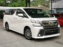 2017 Toyota Vellfire 2.5 ZG ALPINE FRONT 10 ROOF 12 PILOT SEAT POWER DOOR MOON ROOF
