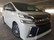 2015 TOYOTA VELLFIRE 2.5 ZG (NO HIDDEN COST)