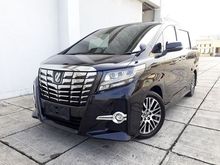 Toyota Alphard 2.5 SC Audioless Automatic 2015 Hitam Full Orisinil