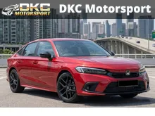 2022 Honda Civic 1.5 RS Sedan / RS BODY KIT WITH REAR SPOILER / DUAL EXHAUST FINISHERS / FULL LED HEADLIGHTS / TAILLIGHTS / WIRELESS CHARGER / FWD /PM