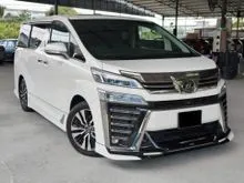 2019 Toyota Vellfire 3.5 ZG MPV COME WITH WARRANTY SURROUNDING REVERSE CAMERA ELECTRIC PILOT SEAT POWERBOOT POWERDOOR STEERING WHEEL CONTROL